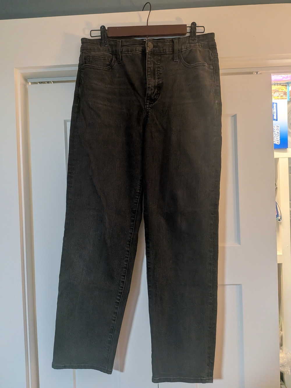 Social Standard By Sanctuary Black Slim Straight Stretch Denim High Rise Size 8